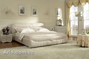 Итальянская кожаная кровать Донателло