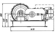Лебедка электрическая монтажная ЛМ–5,  ЛМ-5А ,  грузоподъемность 5 тонн.