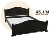 Кровать,  деревянная,  Лк- 103,  Скиф,  из массива хвойных пород деревьев.