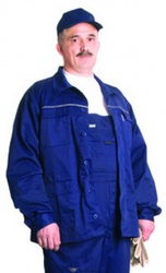 Куртка ЛИДЕР-1,  смесовая,  т.синяя