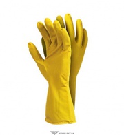 Перчатки латексные хозяйственные,  RFROSE (Y) 0, 4мм,  цвет: желтый